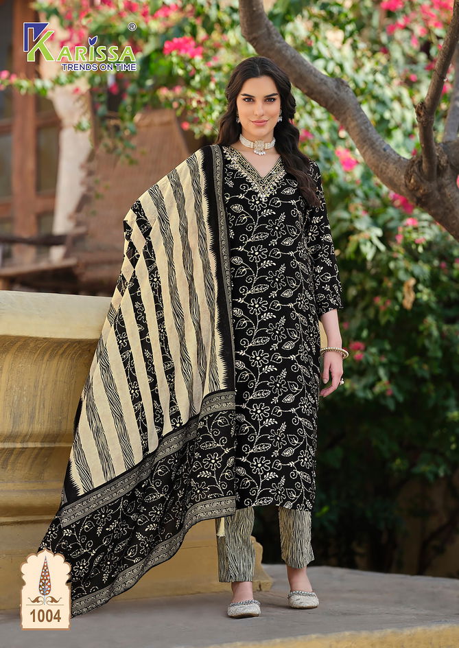 Haseena By Karissa Liva Rayon Foil Printed Kurti With Bottom Dupatta Wholesale Market In Surat